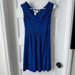 Max Studio Sleeveless Midi Dress in Cobalt Blue